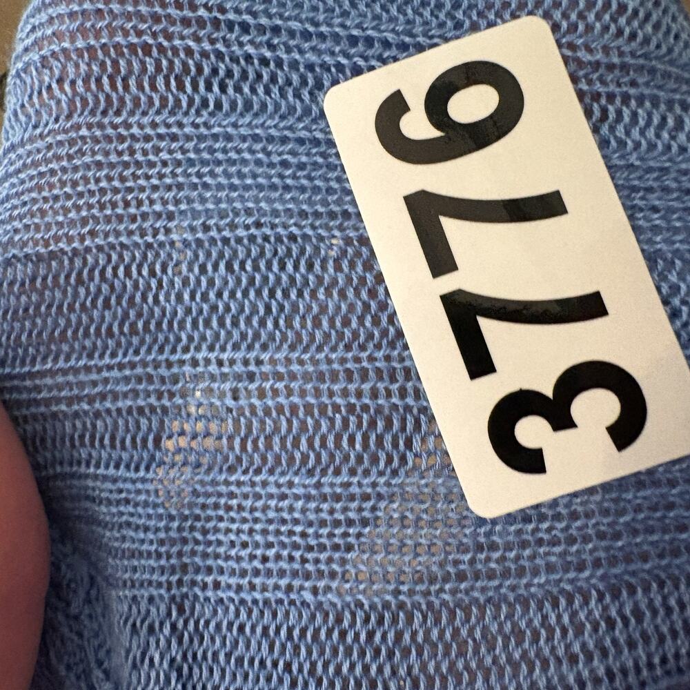 Eileen Fisher‎ Open Front Cardigan Women 1X Blue Tencel Lagenlook Boho READ - Picture 11 of 15